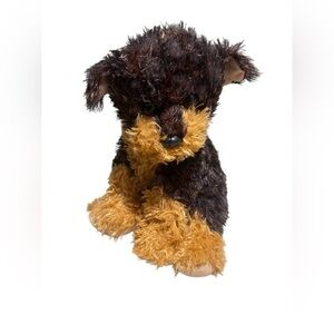 Ty Classic YAPPER Puppy Dog Black Brown Tan Fuzzy 8.5 Plush 2009 Beanie Buddy
